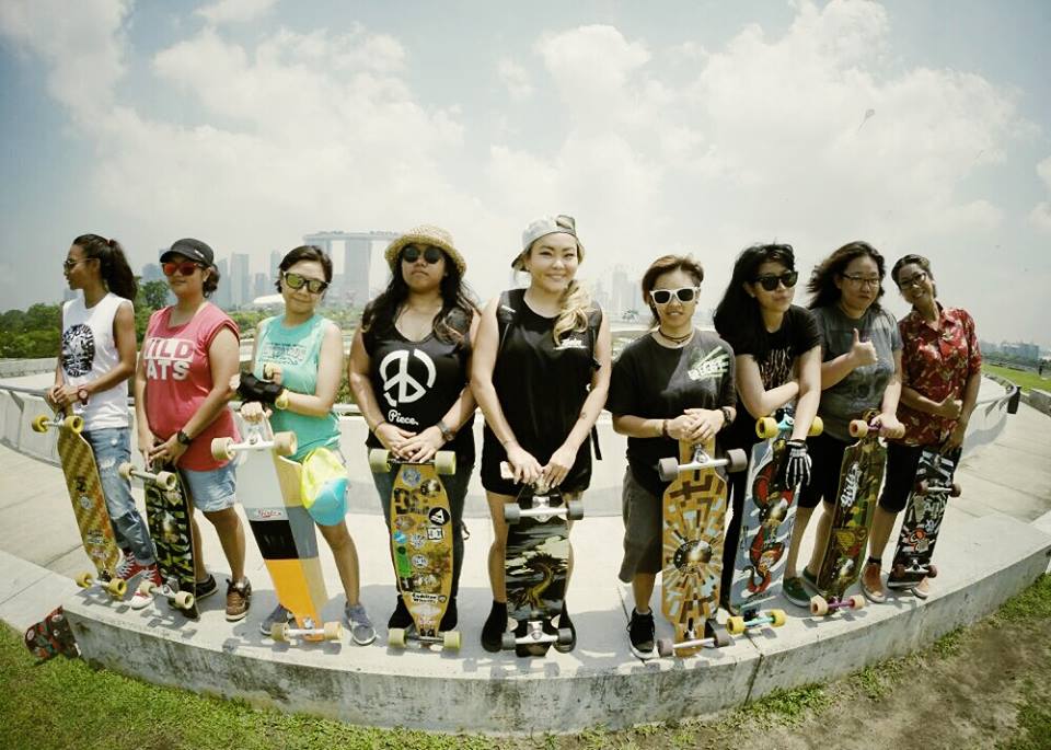 longboard girls crew singapore, longboard girls, longboard, fun