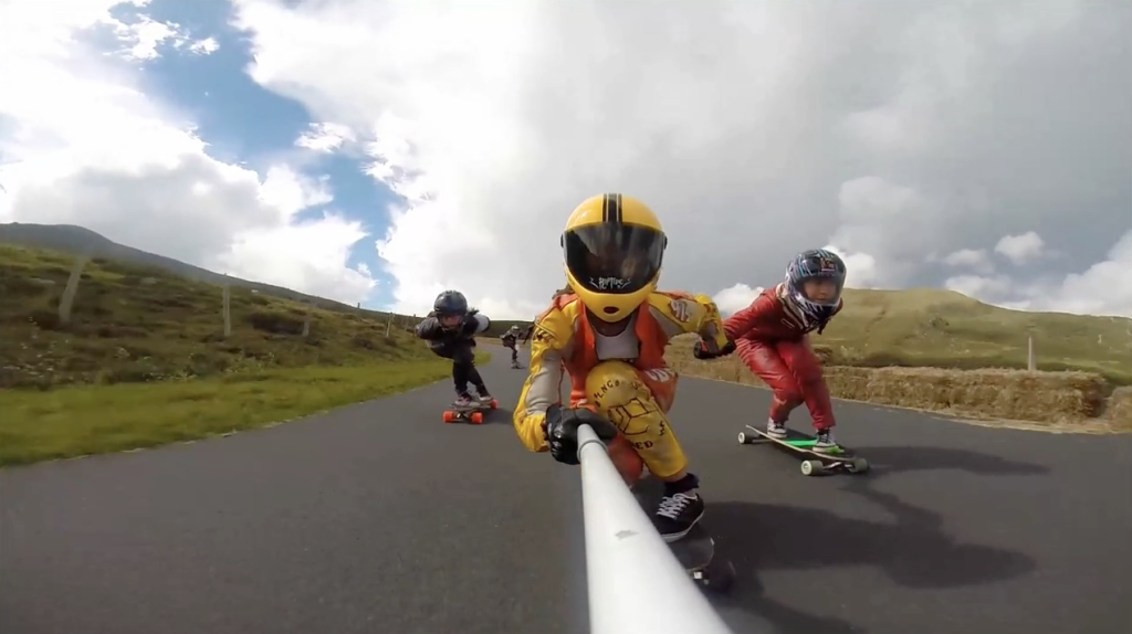 Anne Poursin, Elise Mathis, Lyde Begue, French Maryhill, longbard girls crew, france, downhill, fast, cool, friends