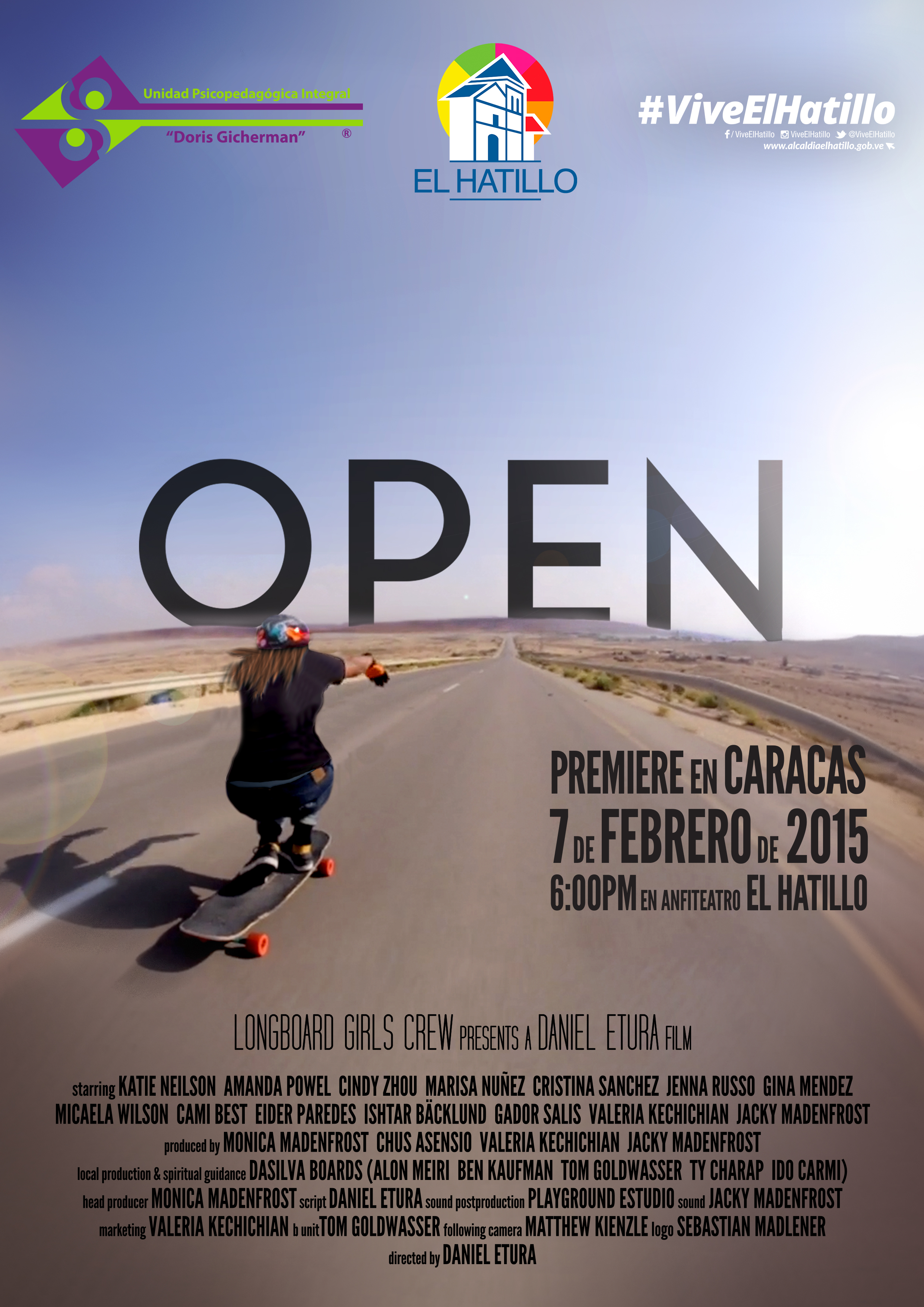 Open premiere en Caracas, longboard girls crew, longboarding