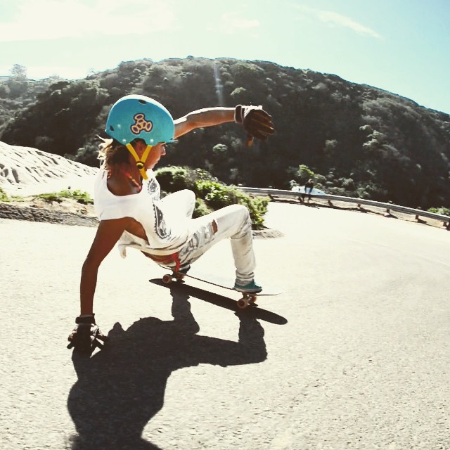 alex kubiak ho-chi, france, california, slide, longboard girls crew, longboarding, skate, rad, hill, cool, rad women, women power