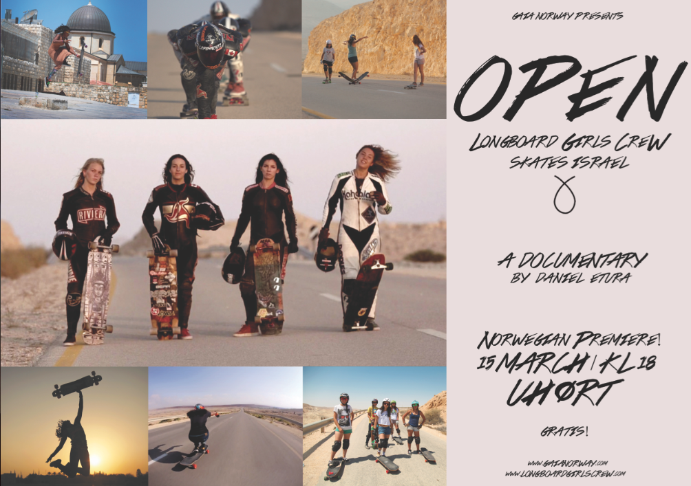 longboard girls crew, norway, open, lgc skates israel, israel, premiere, skate, longboarding, women power