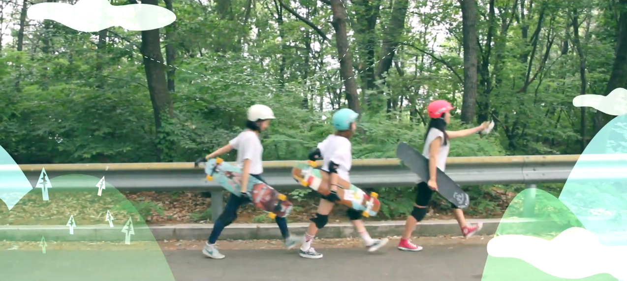 lgc korea, longboard girls crew, longboarding, asian, asia, skate, skateboarding, girls, asian girls, cool, rad, victors boardshop